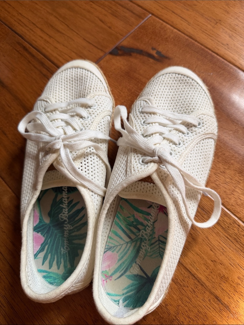 Tommy Bahama white Knit Slip-On Sneakers